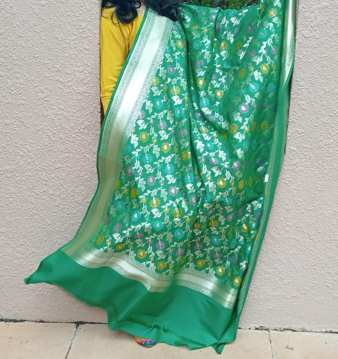 Katan Silk Color Jaal Banarasi Dupatta